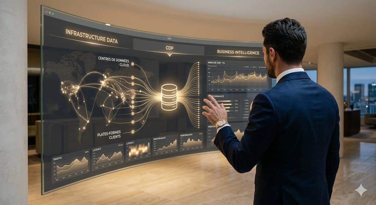 Cloud infrastructure illustration